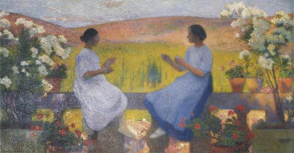 The Weaving Women by Henri Martin
