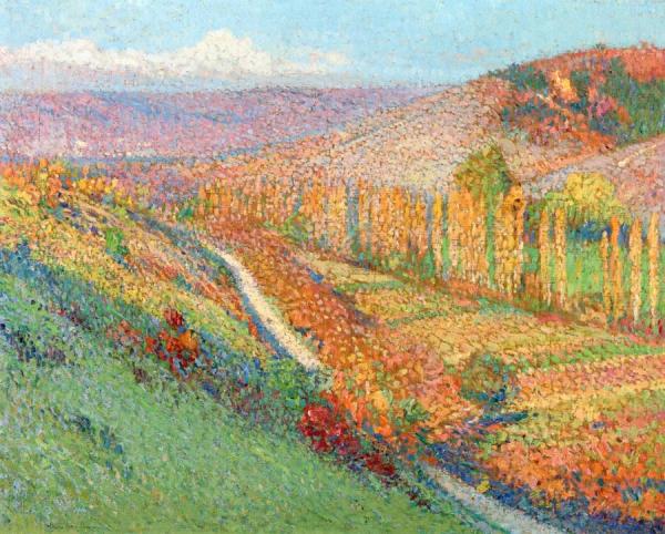 Henri Martin Vallee Du Vert En Aval De La Bastide Du Vert