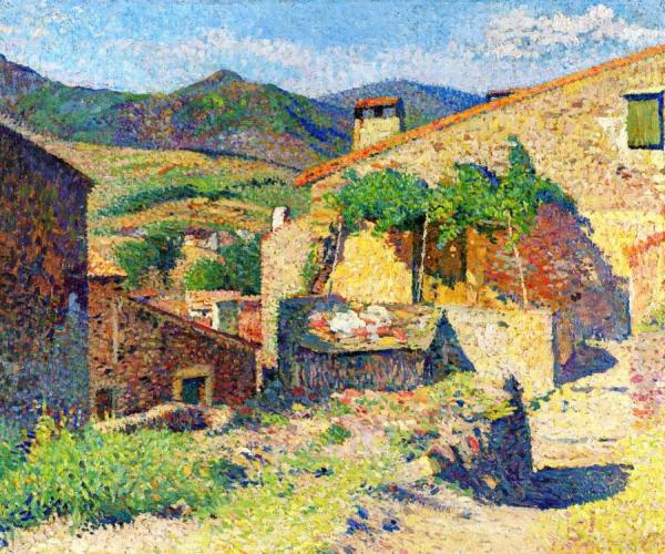 Village Dans Le Lot Rue Ensoleille by Henri Martin