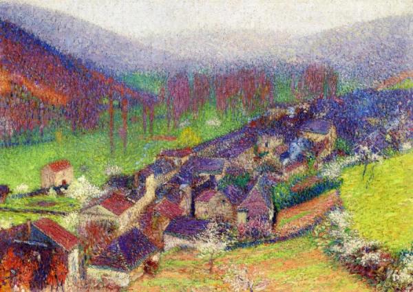 Vue De Labastide Du Vert En Contrebas De Marquayrol by Henri Martin