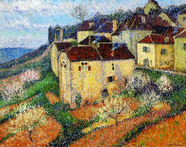 Vue De Saint Cirq-la-popie by Henri Martin