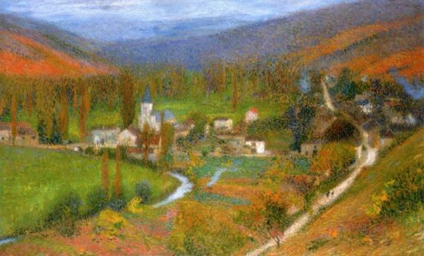 Vue Général De Labastide Du Vert Du Aut Du Parc De Marquayrol by Henri Martin