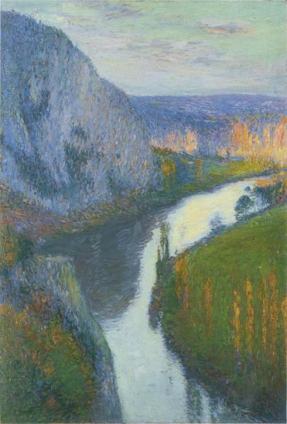 Vue Sur Le Lot De Saint Cirq Lapopie by Henri Martin