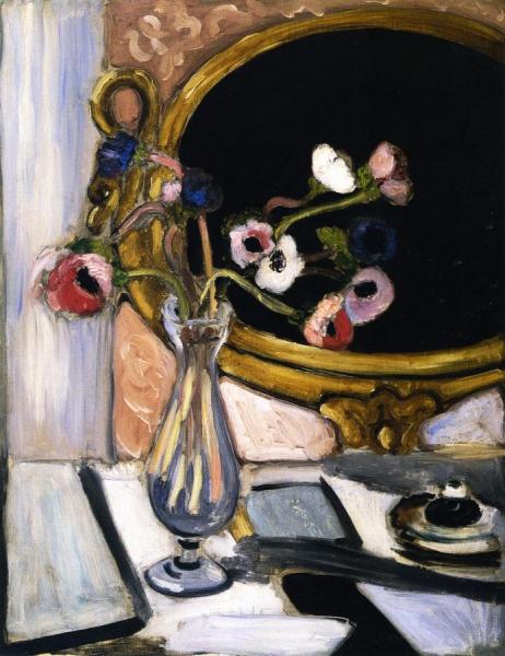Anemones And Mirror by Henri Matisse