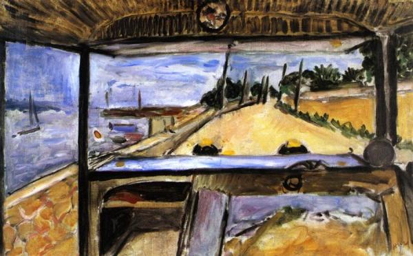 Antibes, Landscape, View From The Interior Of An Automobile by Henri Matisse