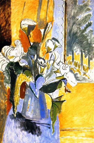 Bouquet Of Flowers On A Veranda by Henri Matisse