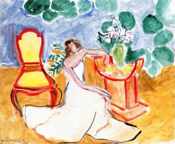 Girl In A White Dress by Henri Matisse