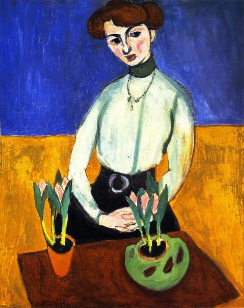 Girl With Tulips by Henri Matisse
