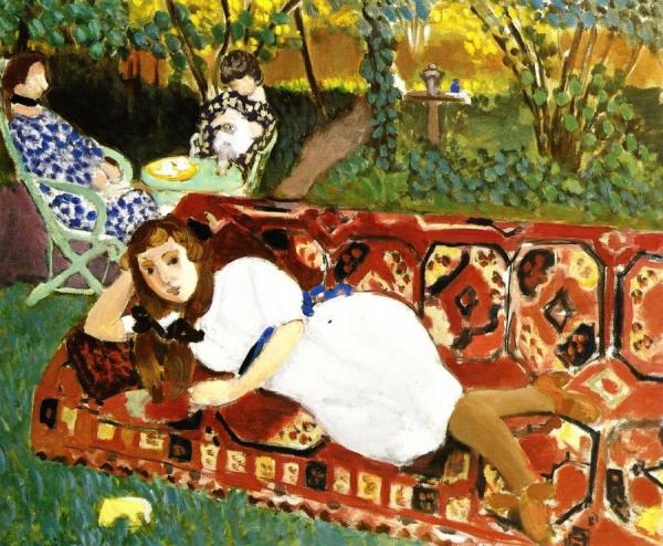Girls In The Garden by Henri Matisse