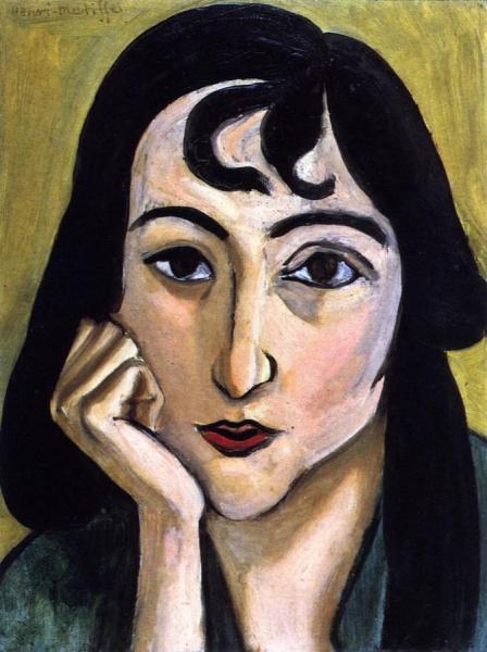 Head Of Lorette With Two Locks Of Hair by Henri Matisse