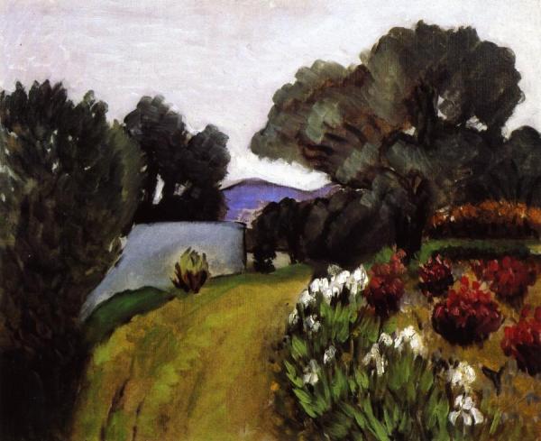 In The Nice Countryside, Garden Of Irises by Henri Matisse