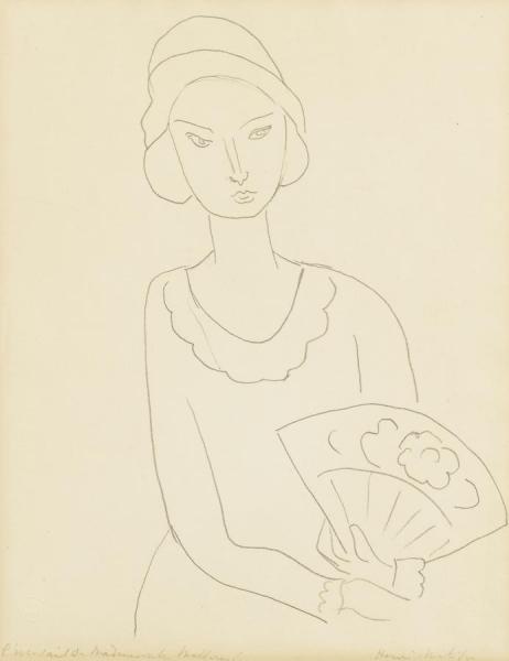 L'eventail De Mademoiselle Mallarme by Henri Matisse