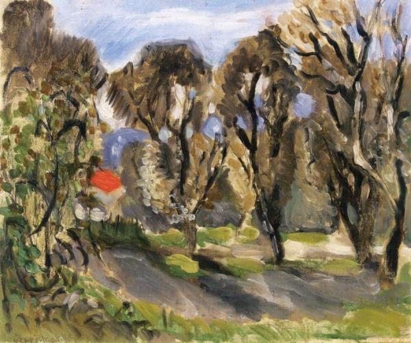 Landscape With Red Roof by Henri Matisse Oil Painting Reproductions