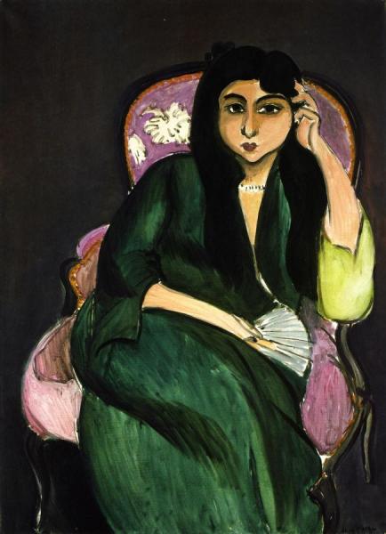 Laurette In Green, In Pink Armchair by Henri Matisse