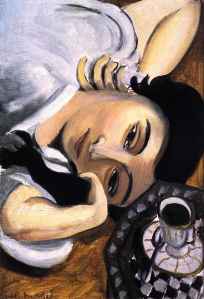 Lorette With A Cup Of Coffee by Henri Matisse