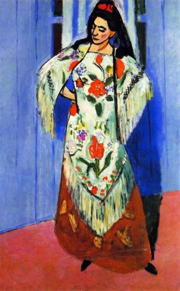 Madame Matisse With Manila Shawl by Henri Matisse