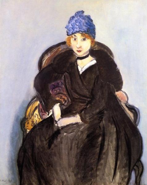 Marguerite In A Blue Toque by Henri Matisse