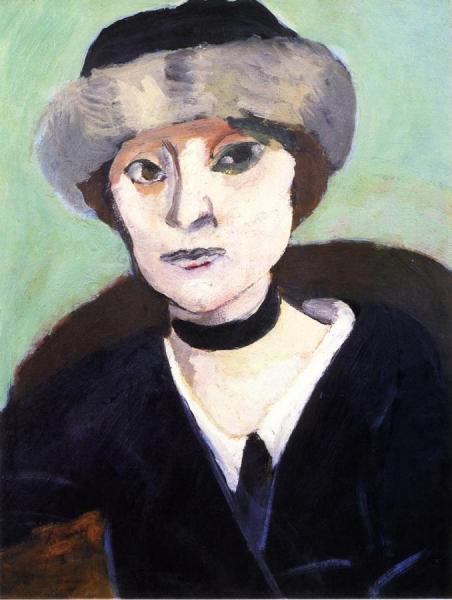 Marguerite In A Fur Hat by Henri Matisse