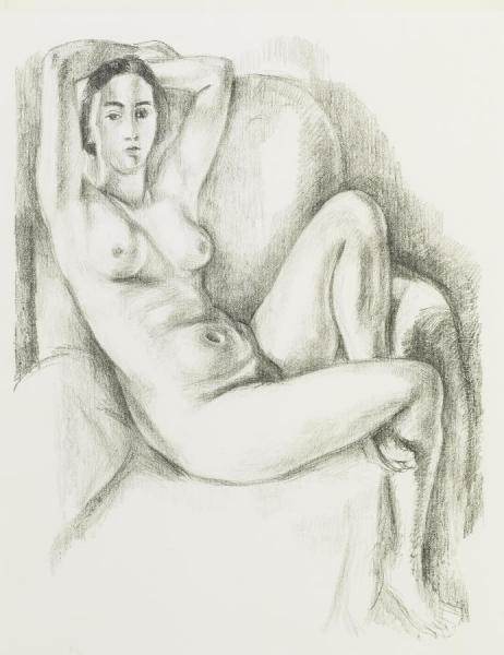 Nu Au Coussin Bleu by Henri Matisse