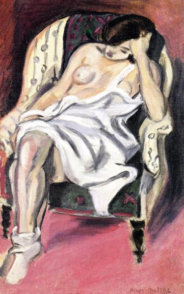 Nude In An Armchair by Henri Matisse