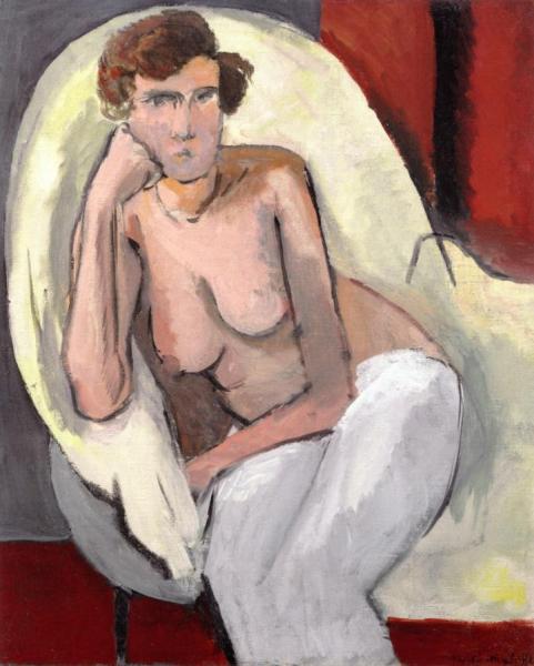 Nude Leaning On Her Elbow by Henri Matisse