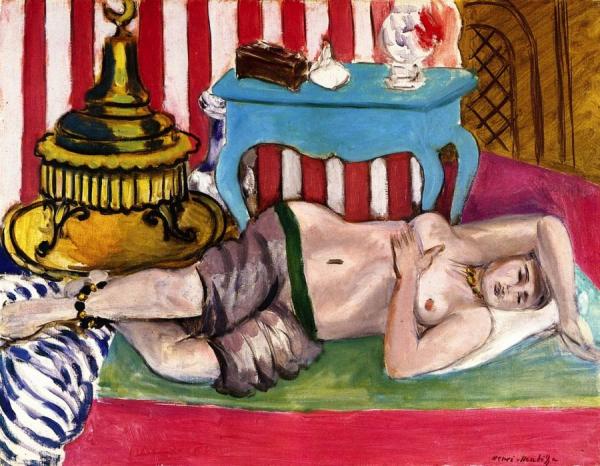 Odalisque Wearing A Green Belt by Henri Matisse Oil Painting Reproductions