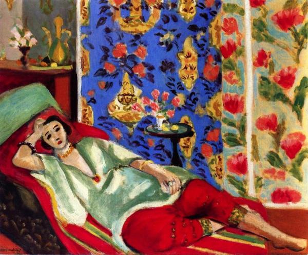 Odalisque With Red Pants, Ewer And Pedestal by Henri Matisse Oil Painting Reproductions