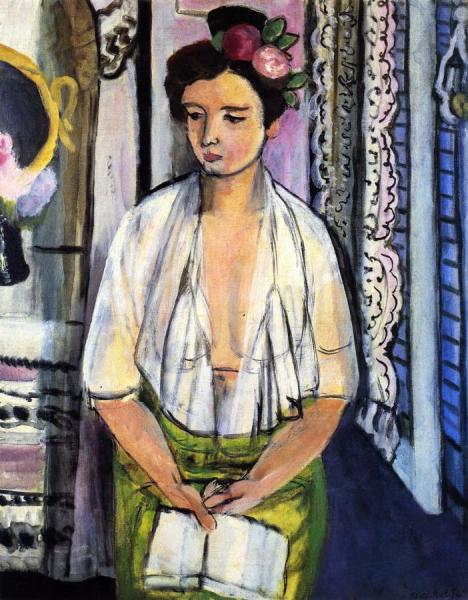 Reader, Flowers In Her Hair by Henri Matisse