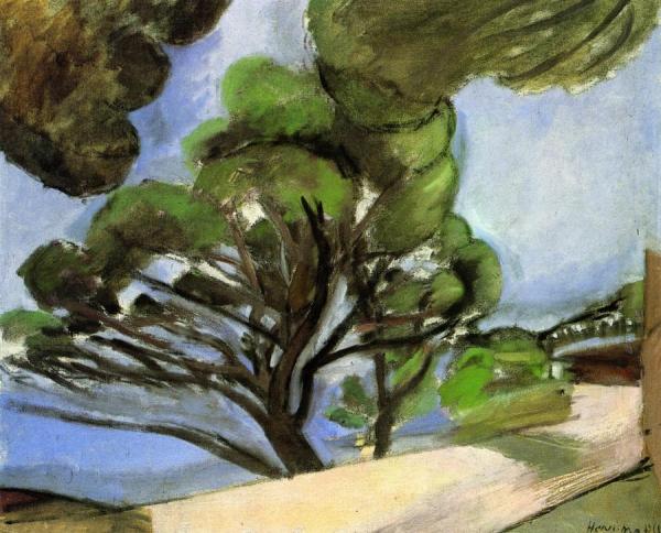 Road In Cap D'antibes - The Large Pine by Henri Matisse