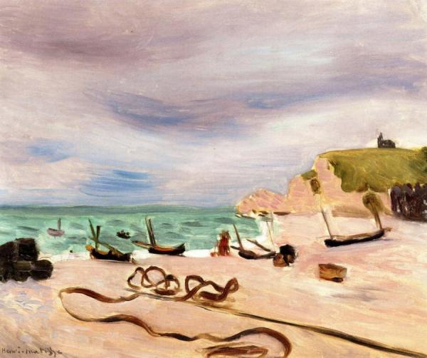 Ropes On The Beach At Etretat by Henri Matisse