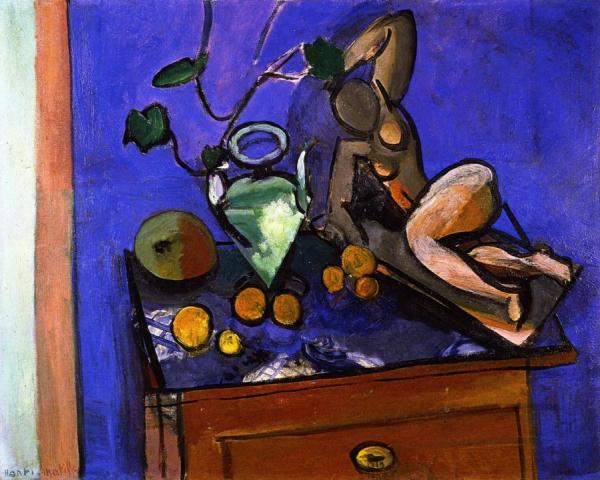 Sculpture And Vase With Ivy by Henri Matisse