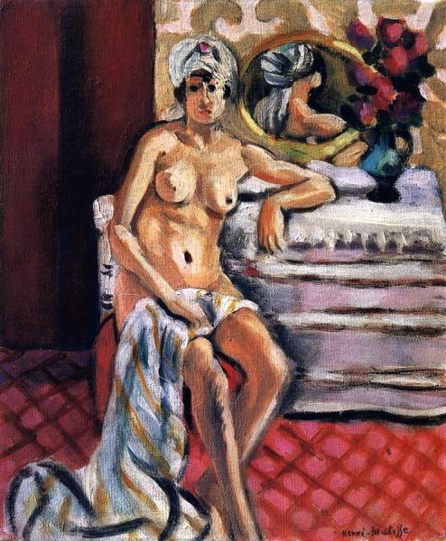 Seated Nude With Turban, Reflected In A Mirror by Henri Matisse