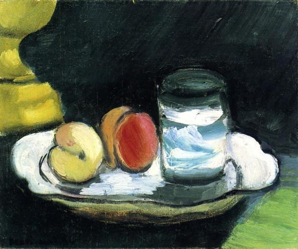 Still Life, Peaches And Glass by Henri Matisse Oil Painting Reproductions
