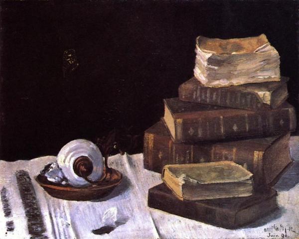 Still Life With Books [my First Tableau] by Henri Matisse
