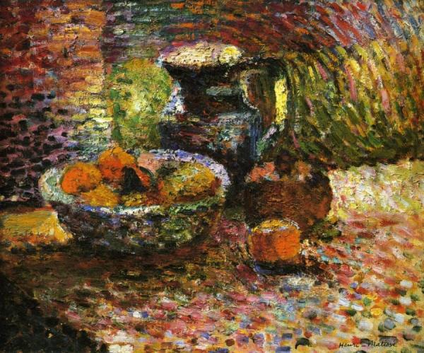 Still Life With Pitcher And Fruit by Henri Matisse