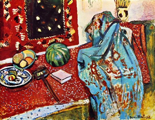 Still Life With Red Carpet by Henri Matisse