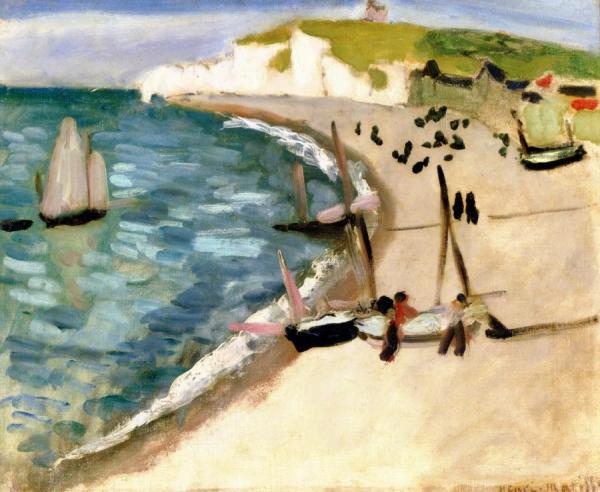 The Amont Cliffs At Etretat by Henri Matisse