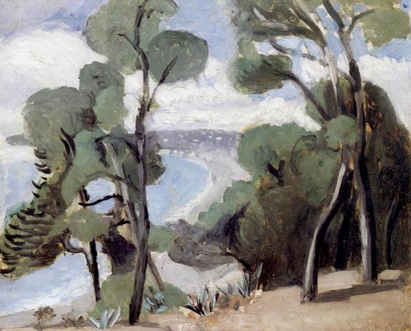 The Beach At Nice, View From The Château by Henri Matisse