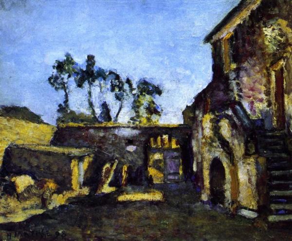 The Courtyard Of The Mill by Henri Matisse