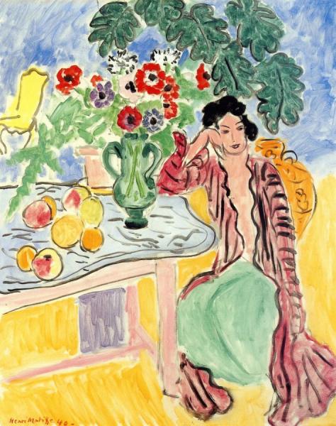 The Persian Robe by Henri Matisse Oil Painting Reproductions