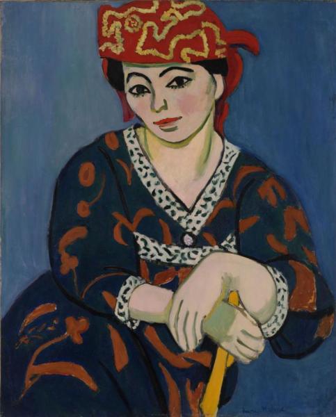 The Red Madras Headdress by Henri Matisse