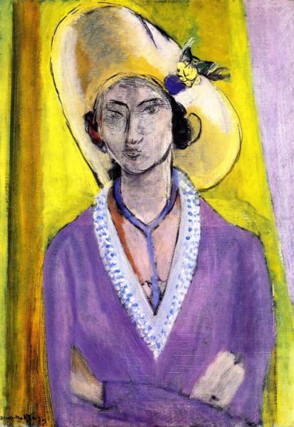 The Yellow Hat by Henri Matisse