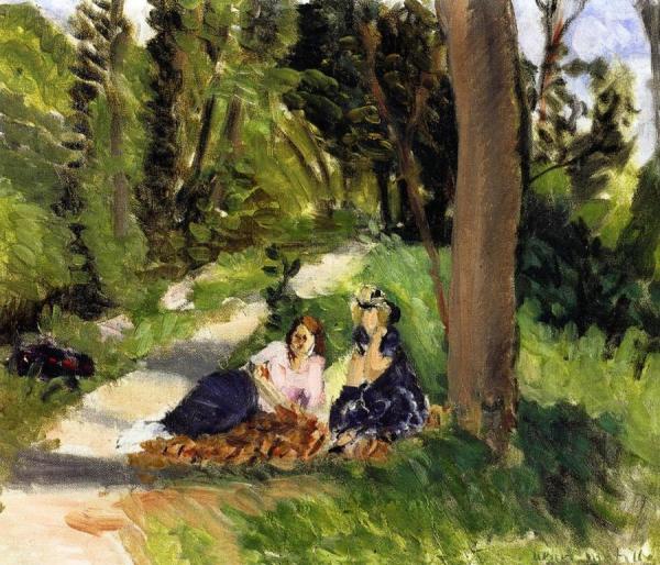 Two Figures Near The Le Loup River by Henri Matisse