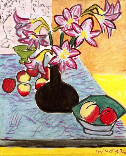 Vase Of Amaryllis by Henri Matisse Oil Painting Reproductions