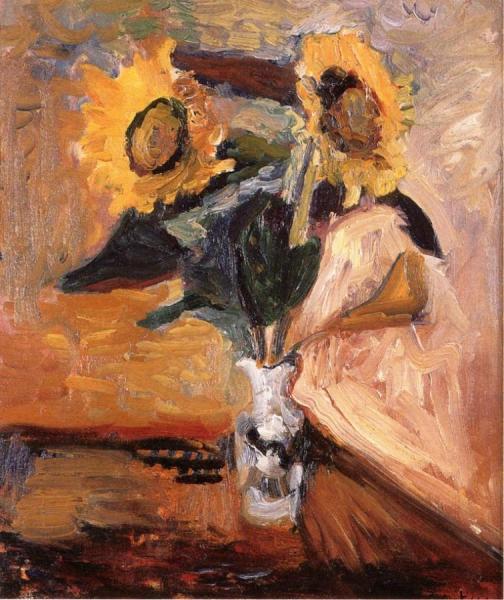 Vase Of Sunflowers by Henri Matisse