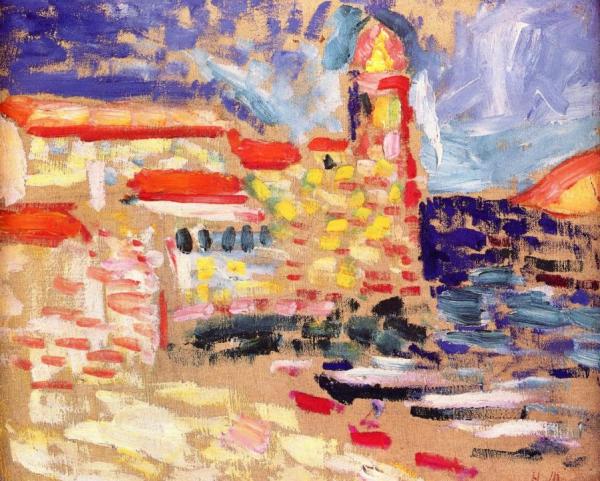 View Of Collioure With Church by Henri Matisse