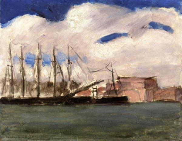 White Clouds, The Old Port Of Marseille by Henri Matisse
