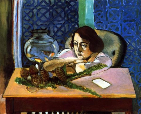 Woman Before An Aquarium by Henri Matisse