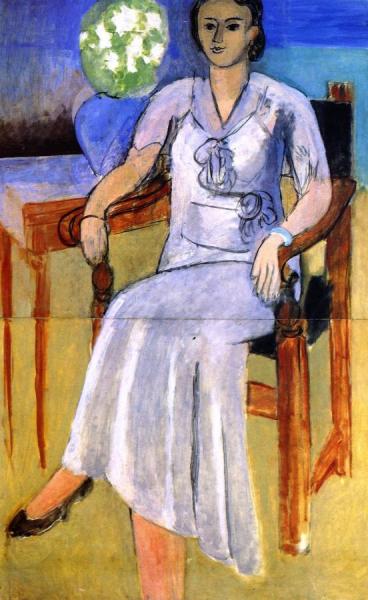 Woman In A White Dress by Henri Matisse