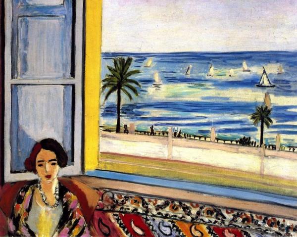 Woman Seated, Back Turned To An Open Window by Henri Matisse Oil Painting Reproductions
